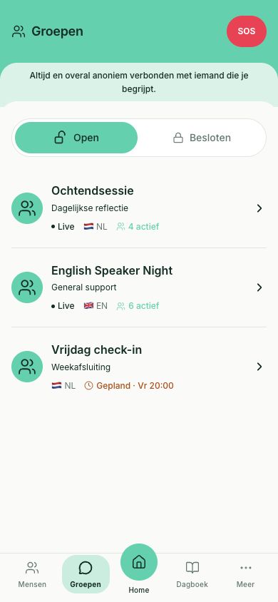 Open en besloten groepen in Got-Us